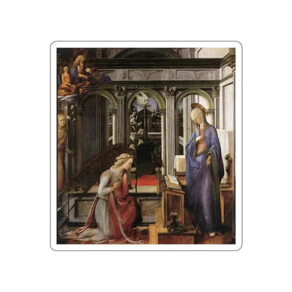 LIPPI, Fra Filippo  - 1440-Annunciation (Artwork) STICKER Vinyl Die-Cut Decal White Die-Cut 5 Inch - The Sticker Space