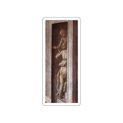 LIPPI, Fra Filippo  - 1440-The Annunciation with two Kneeling Donors (detail)2 (Artwork) STICKER Vinyl Die-Cut Decal - The Sticker Space