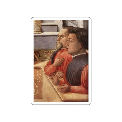 LIPPI, Fra Filippo  - 1440-The Annunciation with two Kneeling Donors (detail)3 (Artwork) STICKER Vinyl Die-Cut Decal - The Sticker Space