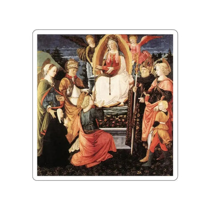 LIPPI, Fra Filippo  - 1450-Madonna della Cintola (Artwork) STICKER Vinyl Die-Cut Decal - The Sticker Space