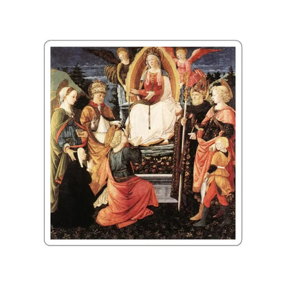 LIPPI, Fra Filippo  - 1450-Madonna della Cintola (Artwork) STICKER Vinyl Die-Cut Decal - The Sticker Space