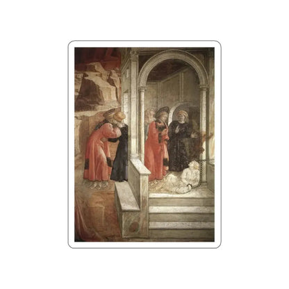LIPPI, Fra Filippo  - 1452-66 Prato-Disputation in the Synagogue (detail)2 (Artwork) STICKER Vinyl Die-Cut Decal - The Sticker Space