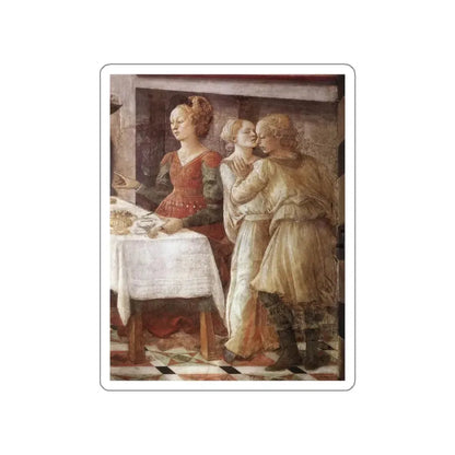 LIPPI, Fra Filippo  - 1452-66 Prato-Herod's Banquet (detail)3 (Artwork) STICKER Vinyl Die-Cut Decal - The Sticker Space