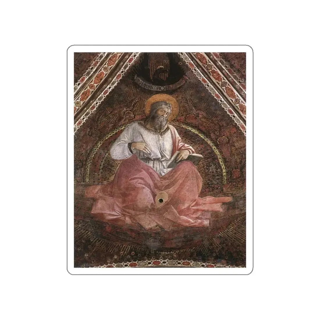 LIPPI, Fra Filippo  - 1452-66 Prato-St John the Evangelist (Artwork) STICKER Vinyl Die-Cut Decal - The Sticker Space