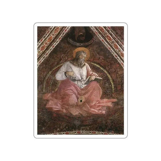 LIPPI, Fra Filippo  - 1452-66 Prato-St John the Evangelist (Artwork) STICKER Vinyl Die-Cut Decal White Die-Cut 2 Inch - The Sticker Space