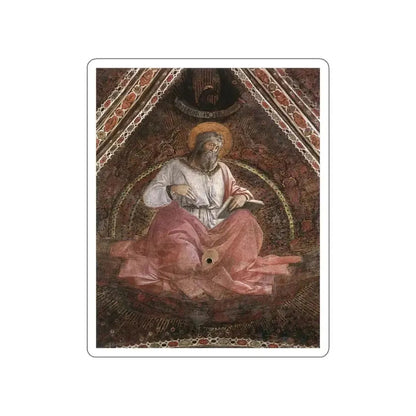 LIPPI, Fra Filippo  - 1452-66 Prato-St John the Evangelist (Artwork) STICKER Vinyl Die-Cut Decal White Die-Cut 3 Inch - The Sticker Space