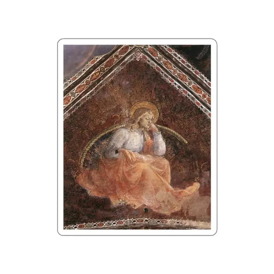 LIPPI, Fra Filippo  - 1452-66 Prato-St Luke the Evangelist (Artwork) STICKER Vinyl Die-Cut Decal White Die-Cut 2 Inch - The Sticker Space