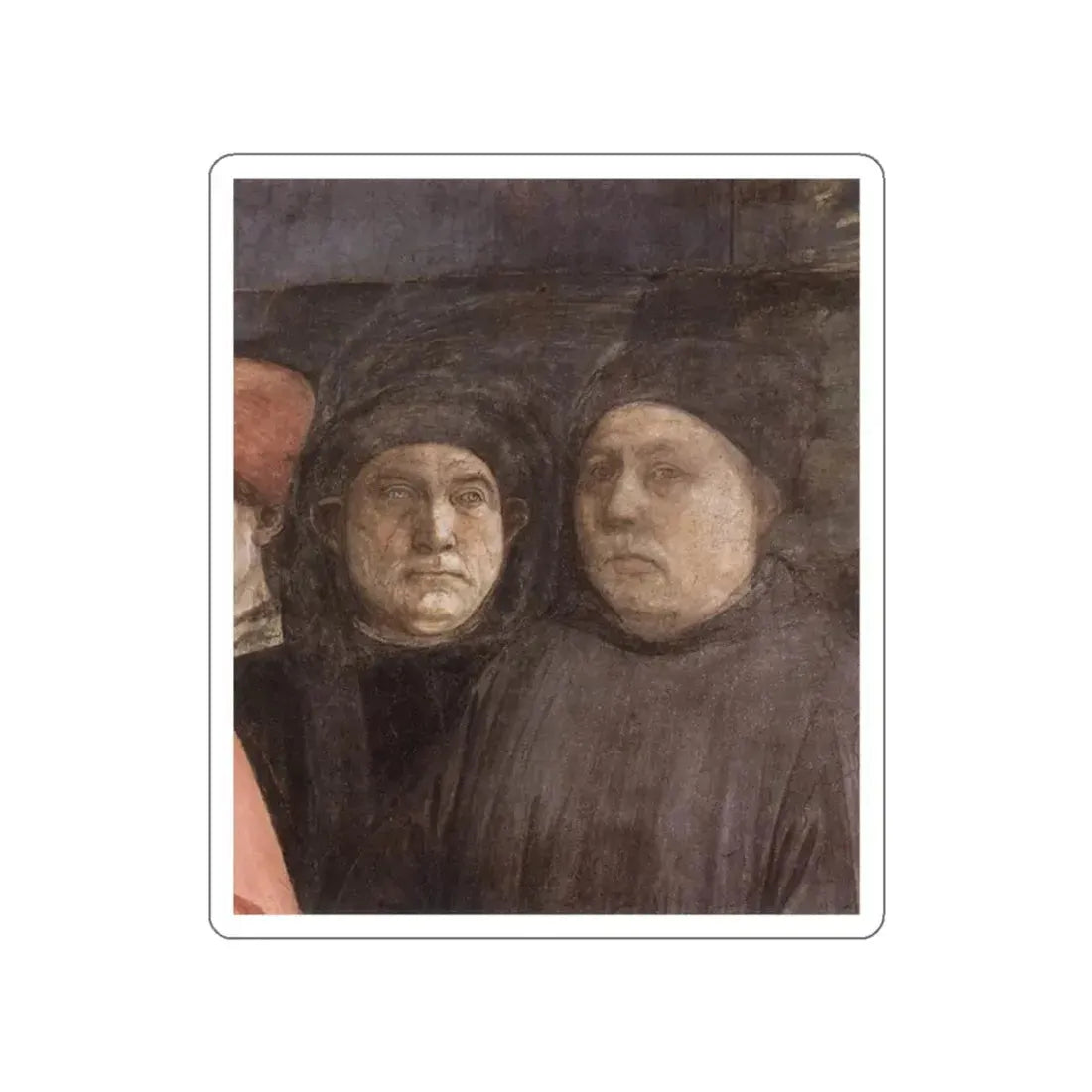 LIPPI, Fra Filippo  - 1452-66 Prato-The Saint's Funeral (detail) (Artwork) STICKER Vinyl Die-Cut Decal - The Sticker Space