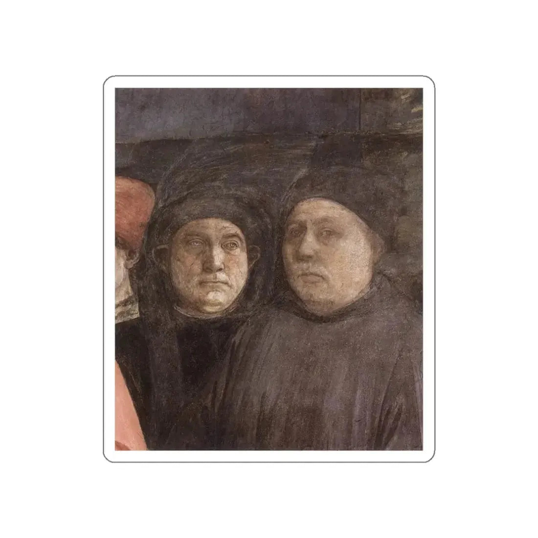 LIPPI, Fra Filippo  - 1452-66 Prato-The Saint's Funeral (detail) (Artwork) STICKER Vinyl Die-Cut Decal - The Sticker Space