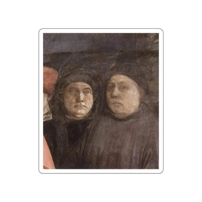 LIPPI, Fra Filippo  - 1452-66 Prato-The Saint's Funeral (detail) (Artwork) STICKER Vinyl Die-Cut Decal White Die-Cut 4 Inch - The Sticker Space