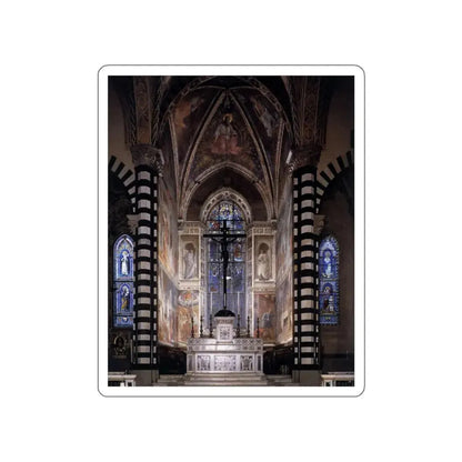 LIPPI, Fra Filippo  - 1452-66 Prato-View of the fresco cycle (Artwork) STICKER Vinyl Die-Cut Decal - The Sticker Space