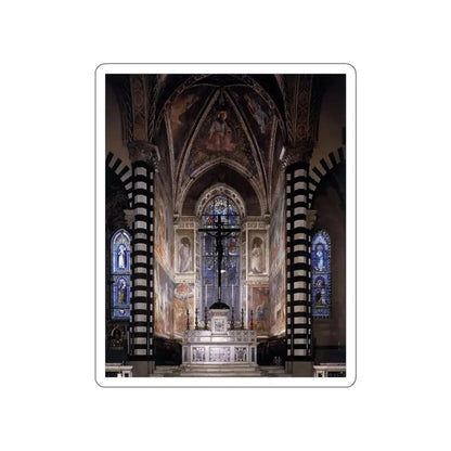 LIPPI, Fra Filippo  - 1452-66 Prato-View of the fresco cycle (Artwork) STICKER Vinyl Die-Cut Decal - The Sticker Space