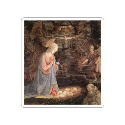 LIPPI, Fra Filippo  - 1460-Adoration of the Child with Saints (Artwork) STICKER Vinyl Die-Cut Decal - The Sticker Space