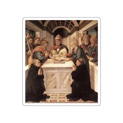 LIPPI, Fra Filippo  - 1460-Circumcision (Artwork) STICKER Vinyl Die-Cut Decal White Die-Cut 2 Inch - The Sticker Space
