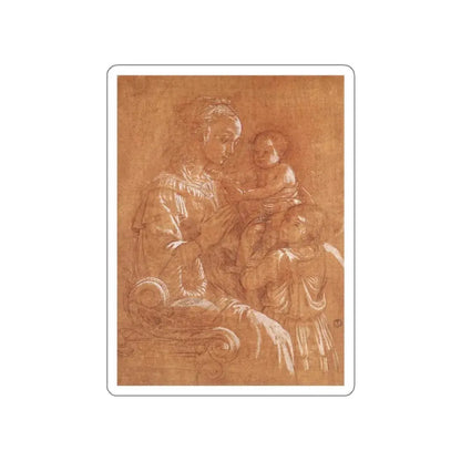 LIPPI, Fra Filippo  - 1460-Madonna with the Child and two Angels2 (Artwork) STICKER Vinyl Die-Cut Decal - The Sticker Space