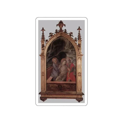 LIPPI, Fra Filippo  - 1460-Pieta (Artwork) STICKER Vinyl Die-Cut Decal White Die-Cut 3 Inch - The Sticker Space