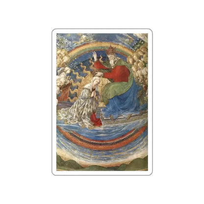 LIPPI, Fra Filippo  - 1466-69 Spoleto-Coronation of the Virgin (detail) (Artwork) STICKER Vinyl Die-Cut Decal White Die-Cut 2 Inch - The Sticker Space