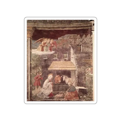 LIPPI, Fra Filippo  - 1466-69 Spoleto-Nativity (Artwork) STICKER Vinyl Die-Cut Decal White Die-Cut 5 Inch - The Sticker Space