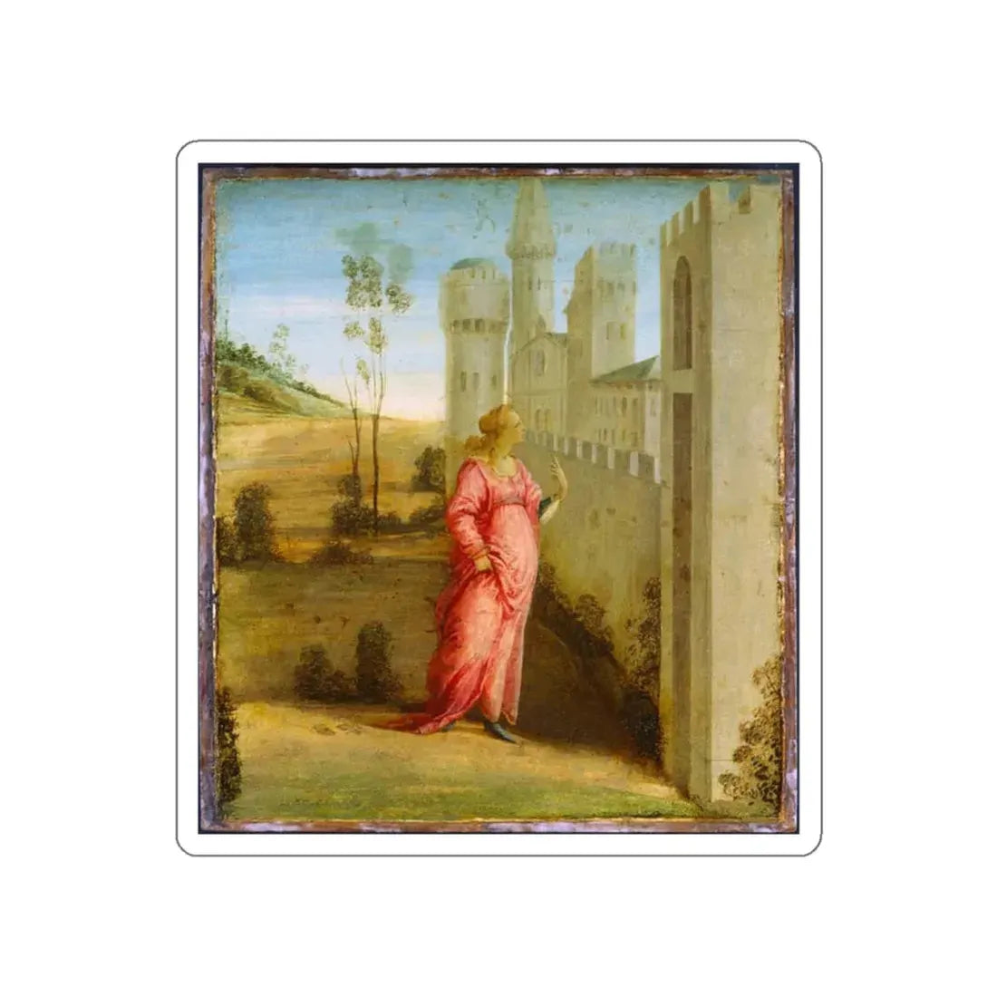 LIPPI, Fra Filippo - Esther at the Palace Gate (Artwork) STICKER Vinyl Die-Cut Decal - The Sticker Space