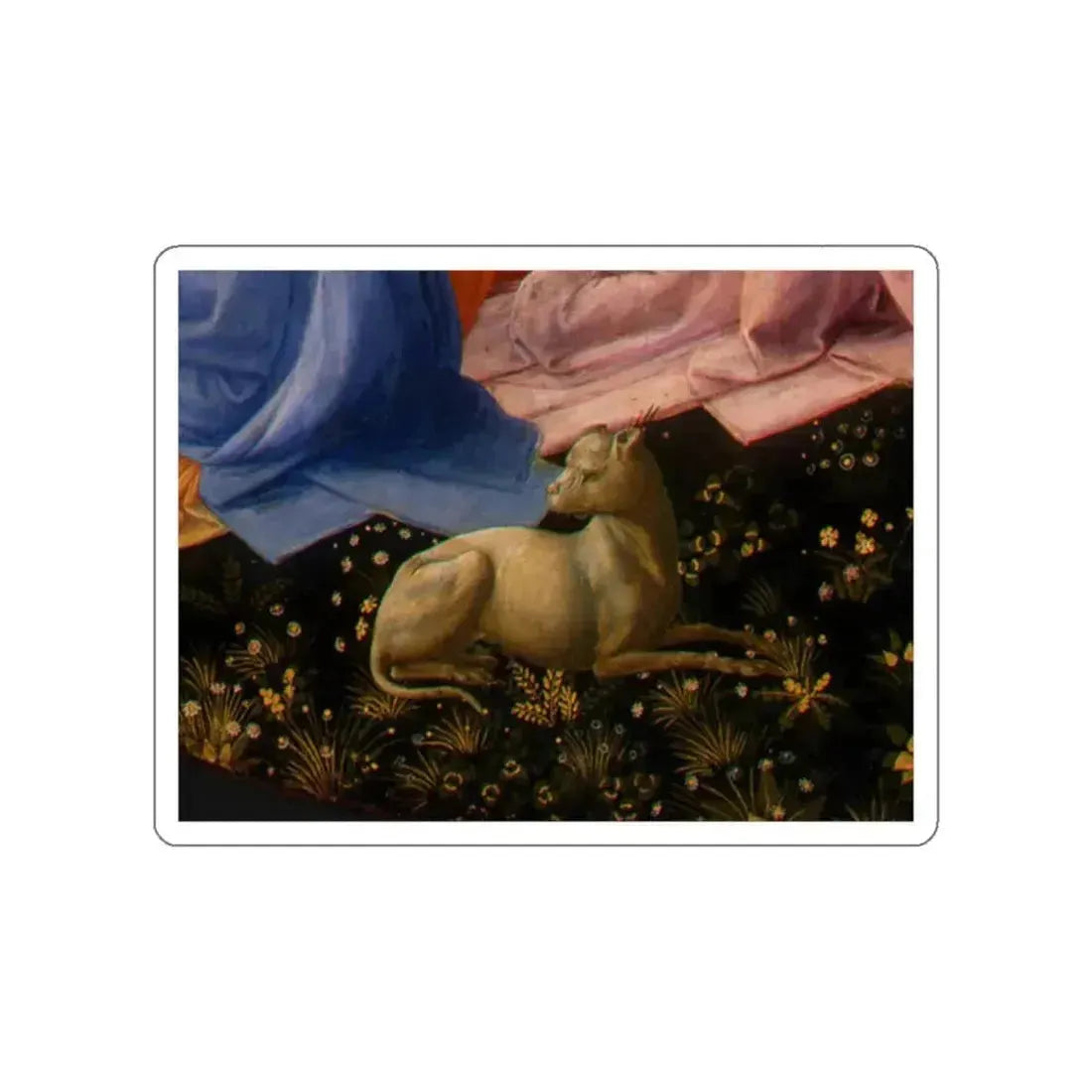 LIPPI, Fra Filippo - The Adoration of the Magi 10 (Artwork) STICKER Vinyl Die-Cut Decal White Die-Cut 2 Inch - The Sticker Space
