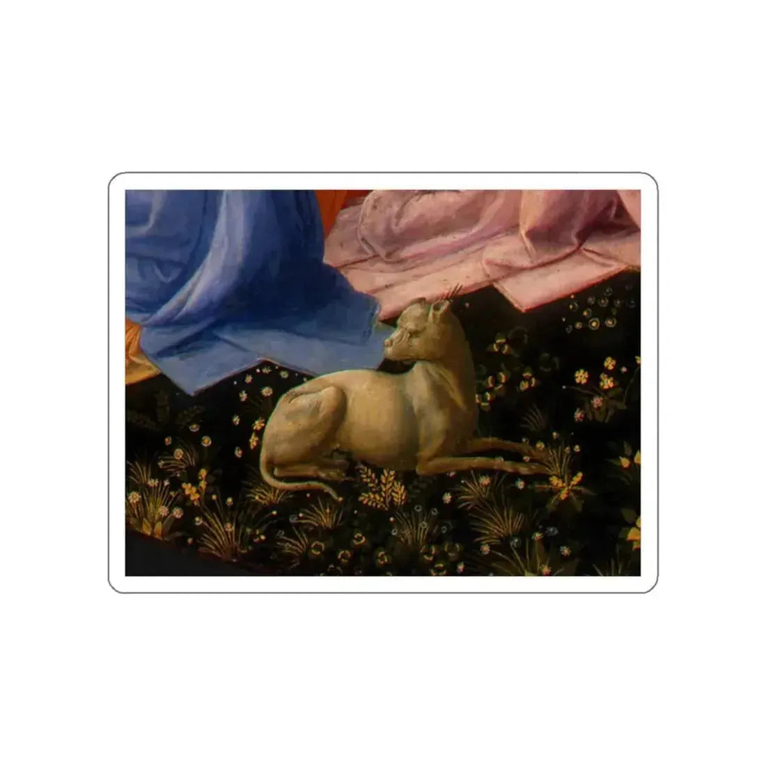 LIPPI, Fra Filippo - The Adoration of the Magi 10 (Artwork) STICKER Vinyl Die-Cut Decal White Die-Cut 5 Inch - The Sticker Space