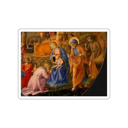 LIPPI, Fra Filippo - The Adoration of the Magi 11 (Artwork) STICKER Vinyl Die-Cut Decal White Die-Cut 6 Inch - The Sticker Space