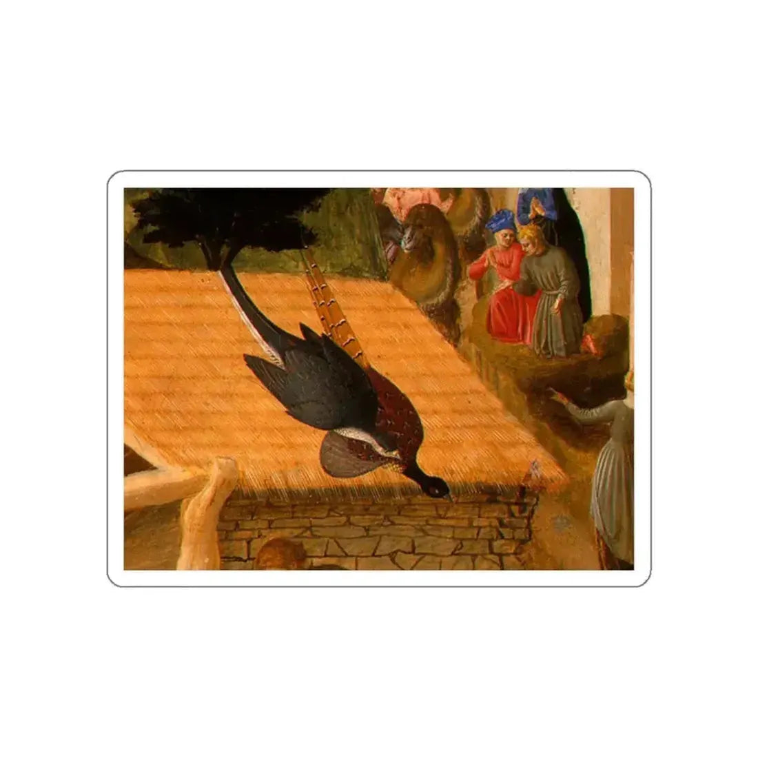 LIPPI, Fra Filippo - The Adoration of the Magi 18 (Artwork) STICKER Vinyl Die-Cut Decal White Die-Cut 6 Inch - The Sticker Space