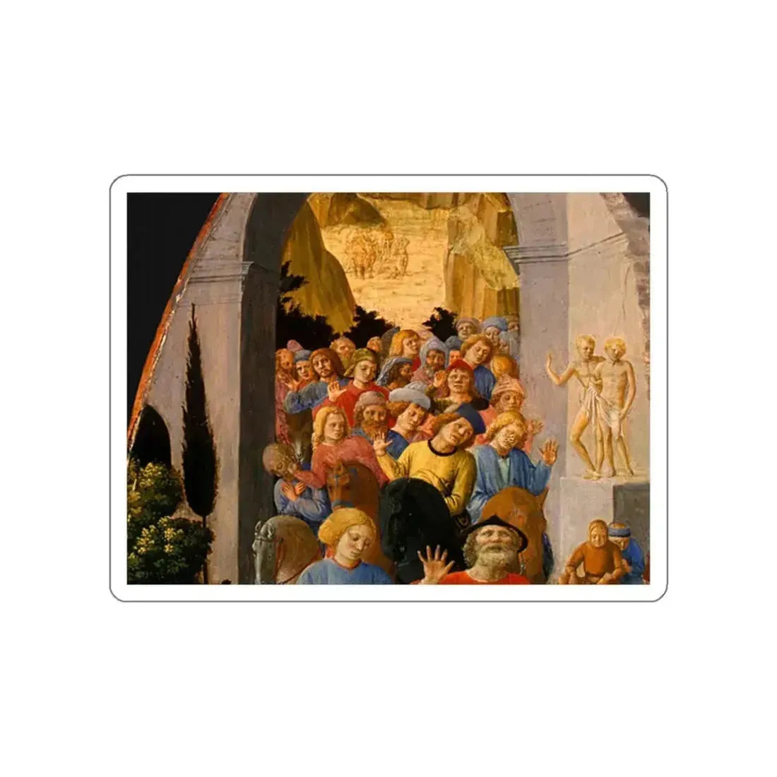 LIPPI, Fra Filippo - The Adoration of the Magi 2 (Artwork) STICKER Vinyl Die-Cut Decal White Die-Cut 3 Inch - The Sticker Space