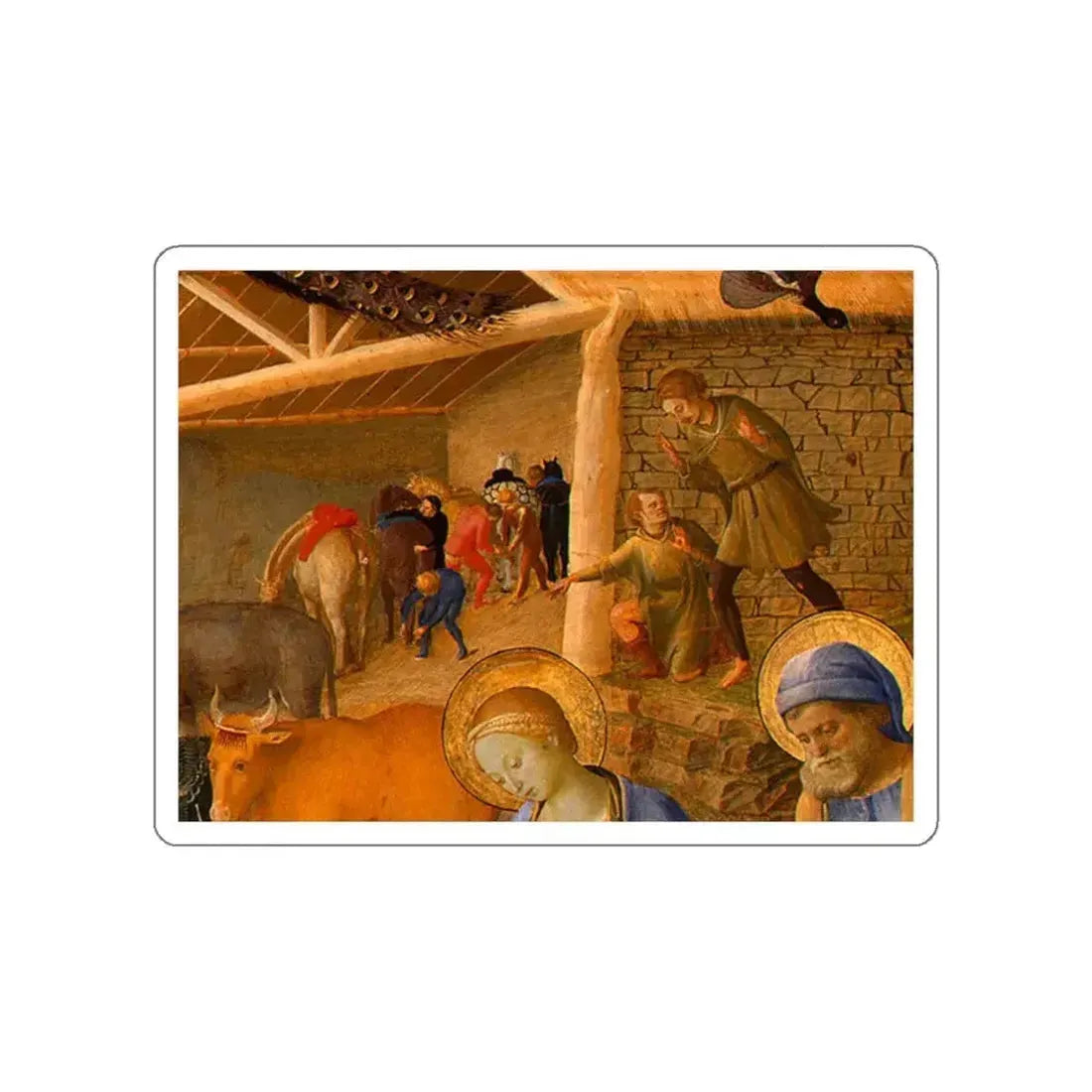 LIPPI, Fra Filippo - The Adoration of the Magi 20 (Artwork) STICKER Vinyl Die-Cut Decal White Die-Cut 4 Inch - The Sticker Space