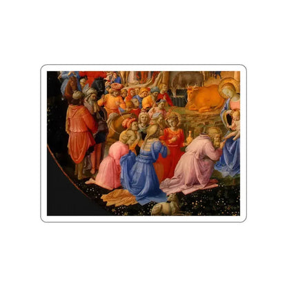 LIPPI, Fra Filippo - The Adoration of the Magi 6 (Artwork) STICKER Vinyl Die-Cut Decal White Die-Cut 2 Inch - The Sticker Space