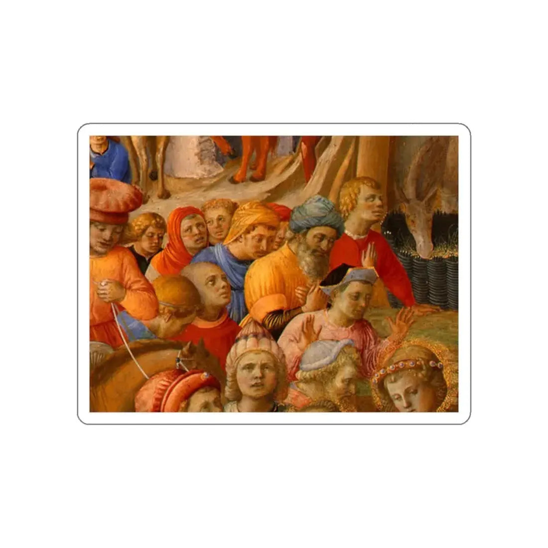 LIPPI, Fra Filippo - The Adoration of the Magi 8 (Artwork) STICKER Vinyl Die-Cut Decal - The Sticker Space
