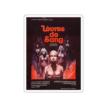 LIPS OF BLOOD 1975 Movie Poster STICKER Vinyl Die-Cut Decal 3 Inch - The Sticker Space