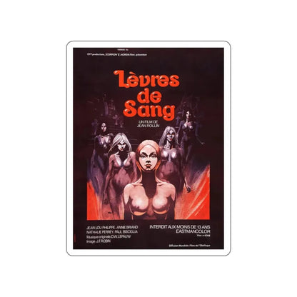 LIPS OF BLOOD 1975 Movie Poster STICKER Vinyl Die-Cut Decal 5 Inch - The Sticker Space
