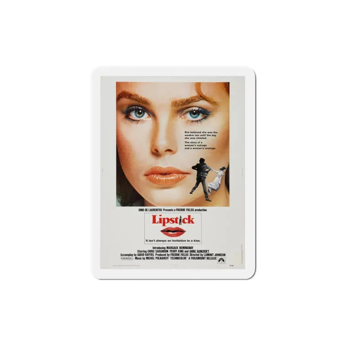 Lipstick 1976 Movie Poster Refrigerator Magnet 3 Inch - The Sticker Space