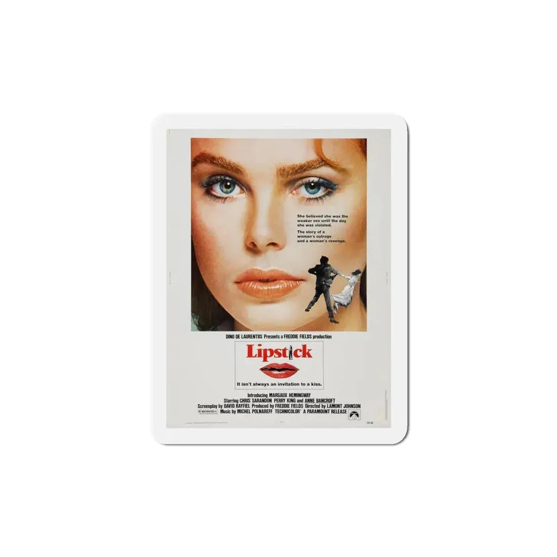 Lipstick 1976 Movie Poster Refrigerator Magnet 5 Inch - The Sticker Space