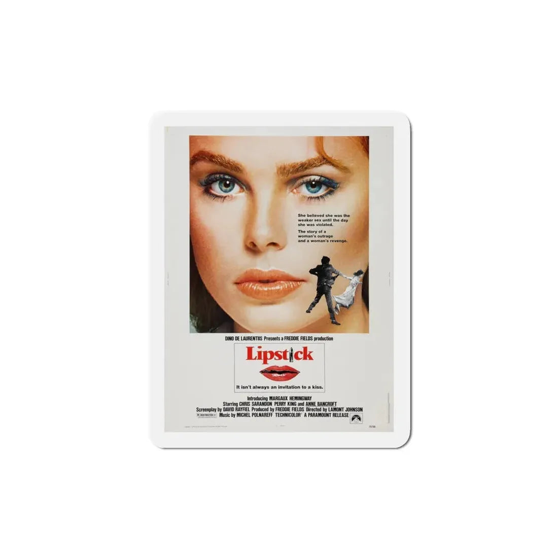 Lipstick 1976 Movie Poster Refrigerator Magnet - The Sticker Space
