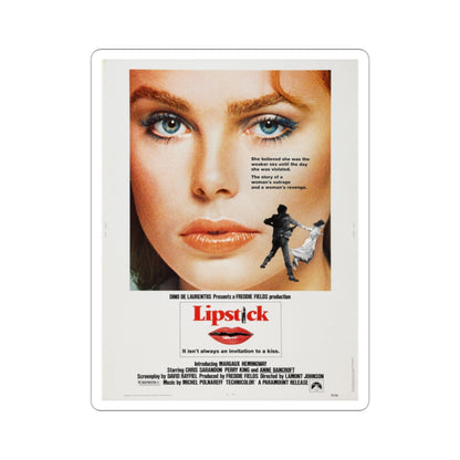 Lipstick 1976 Movie Poster STICKER Vinyl Die-Cut Decal-2 Inch-The Sticker Space