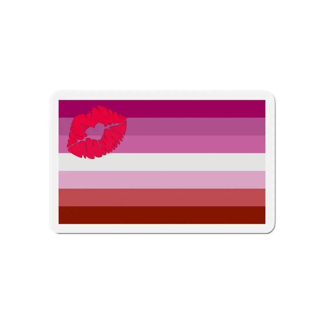 Lipstick Lesbian Pride Flag - Refrigerator Magnet - The Sticker Space