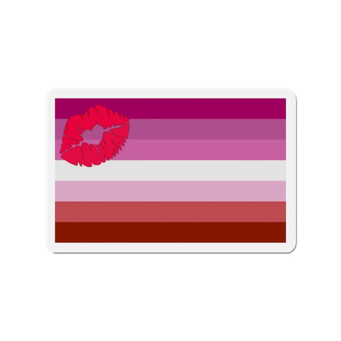 Lipstick Lesbian Pride Flag - Refrigerator Magnet - The Sticker Space