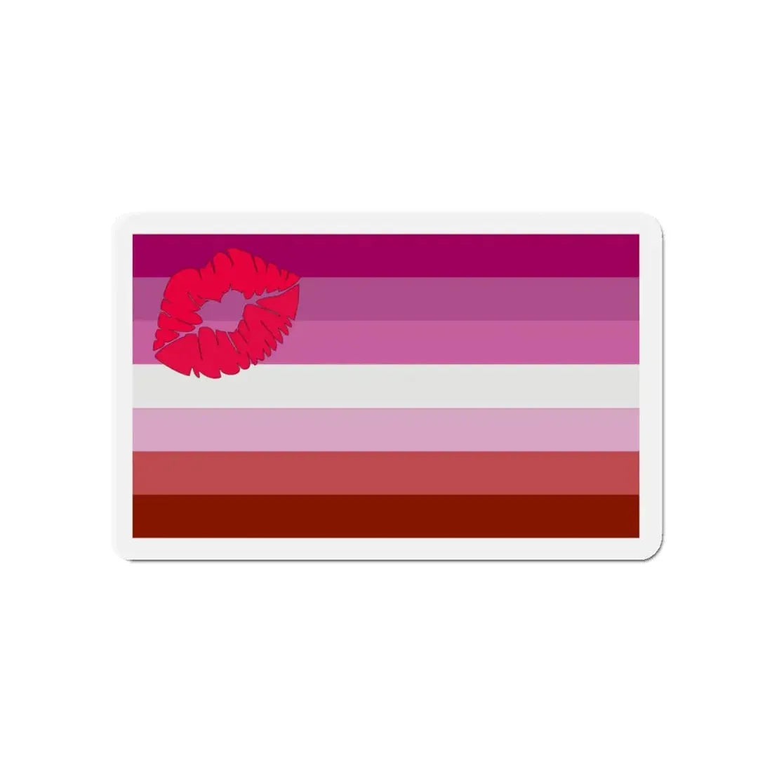 Lipstick Lesbian Pride Flag - Refrigerator Magnet - The Sticker Space