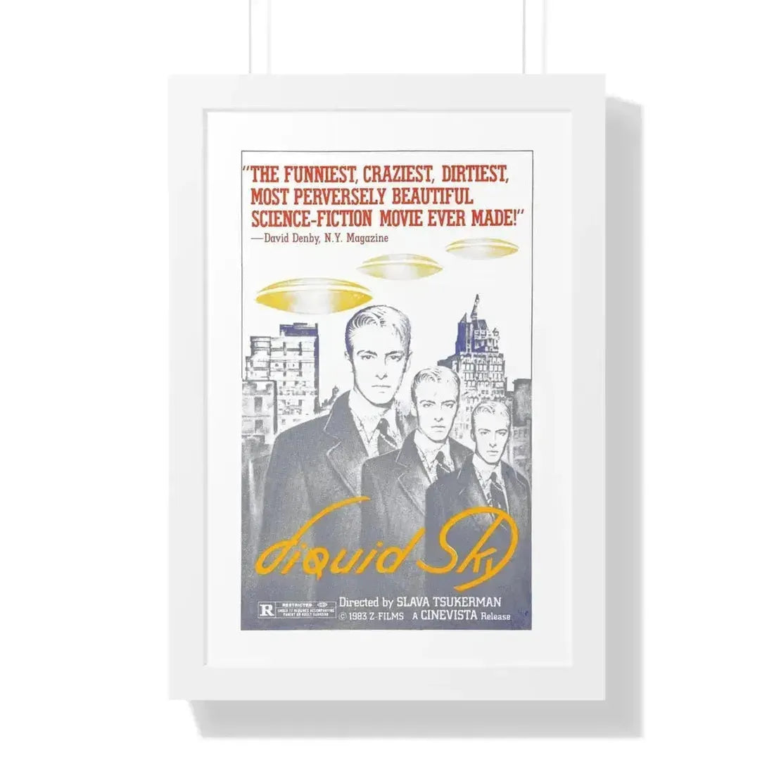 LIQUID SKY (2) 1982 - Framed Movie Poster 16″ x 24″ White - The Sticker Space