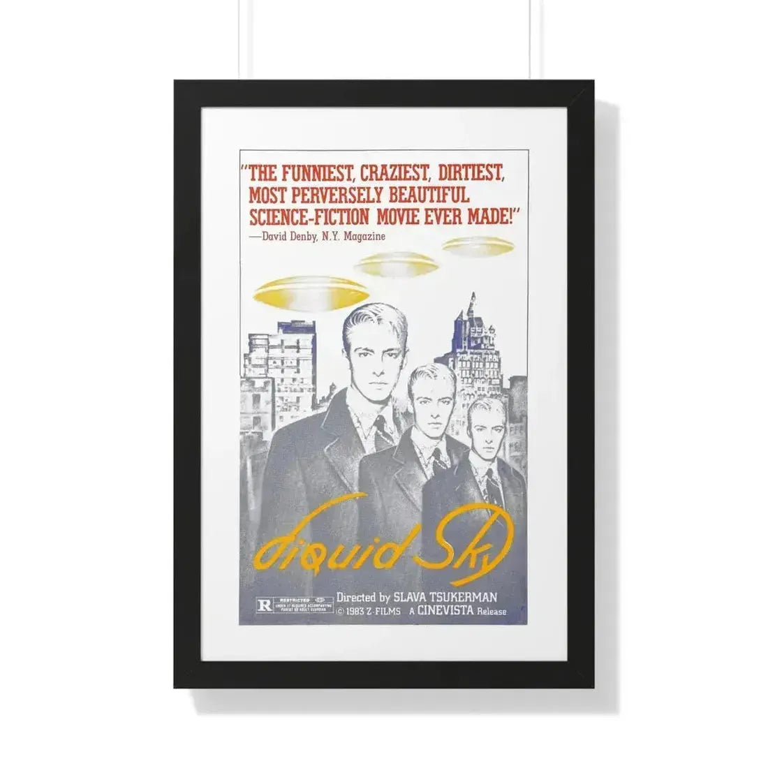 LIQUID SKY (2) 1982 - Framed Movie Poster 20" x 30" Black - The Sticker Space