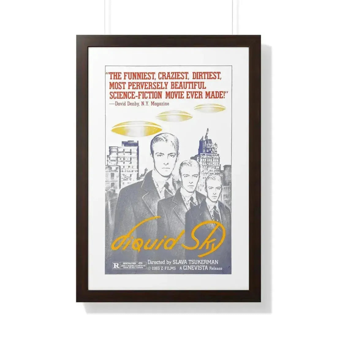 LIQUID SKY (2) 1982 - Framed Movie Poster 20" x 30" Walnut - The Sticker Space