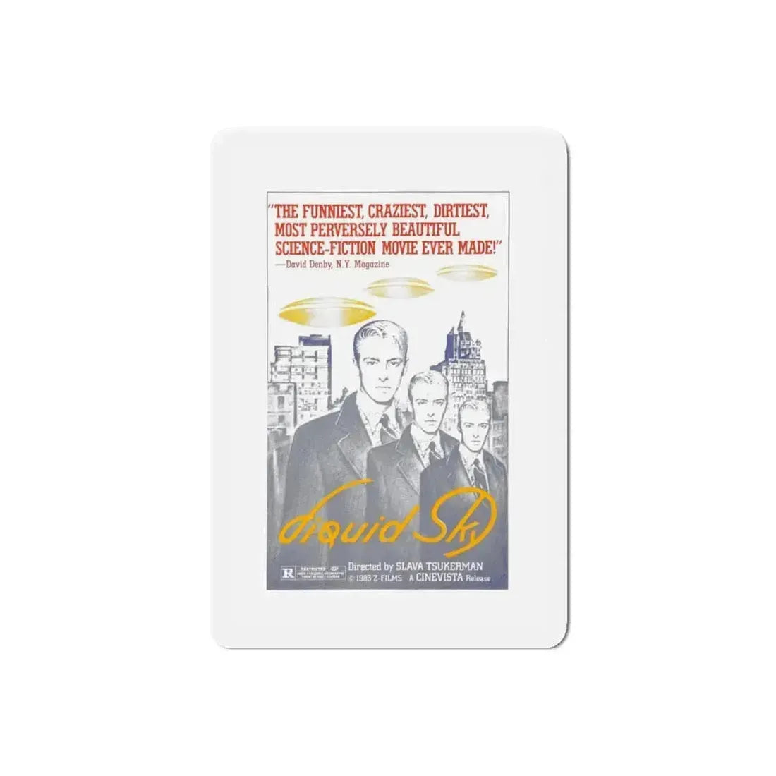 LIQUID SKY (2) 1982 Movie Poster - Refrigerator Magnet 6 Inch Die-Cut - The Sticker Space