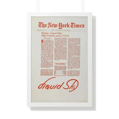 LIQUID SKY (TEASER) 1982 - Framed Movie Poster 20" x 30" White - The Sticker Space