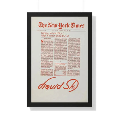 LIQUID SKY (TEASER) 1982 - Framed Movie Poster - The Sticker Space