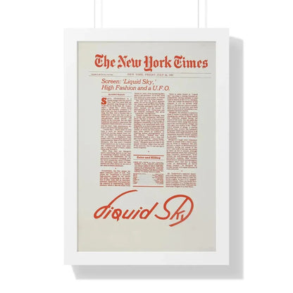 LIQUID SKY (TEASER) 1982 - Framed Movie Poster - The Sticker Space