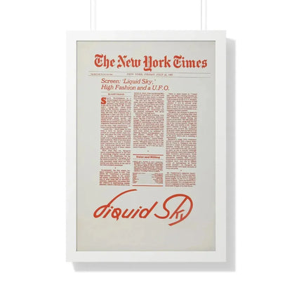 LIQUID SKY (TEASER) 1982 - Framed Movie Poster - The Sticker Space