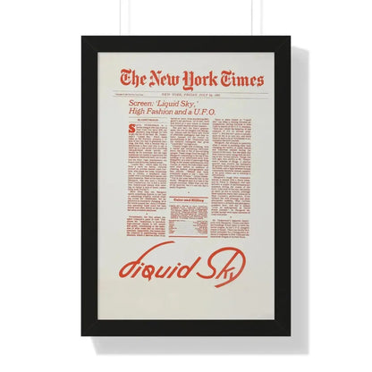 LIQUID SKY (TEASER) 1982 - Framed Movie Poster - The Sticker Space