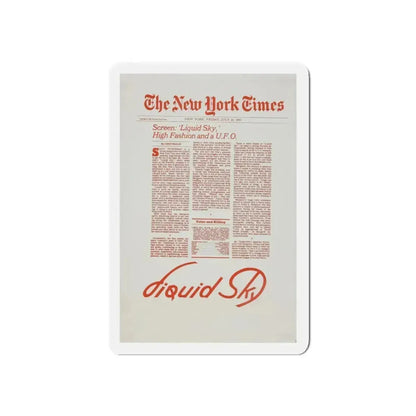 LIQUID SKY (TEASER) 1982 Movie Poster - Refrigerator Magnet 3 Inch Die-Cut - The Sticker Space